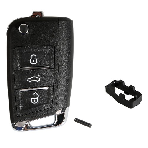 Xhorse VW MQB XKMQB1EN Flip Transponder Key 3 Buttons 5 Pcs/lot Get 25 Bonus Points for Each Key
