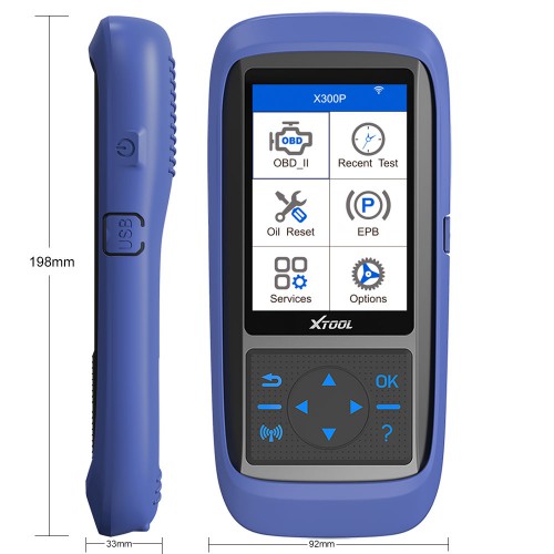 Xtool X300P Diagnostic Tool Support Oil Reset ABS Bleeding Maintenance Light Reset Odometer Adjustment Online Update
