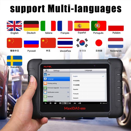 Autel MaxiDAS DS808 Diagnostic Tool Full Set Support Injector&Key Coding Update Version of DS708 Perfect as MaxiSYS MS906