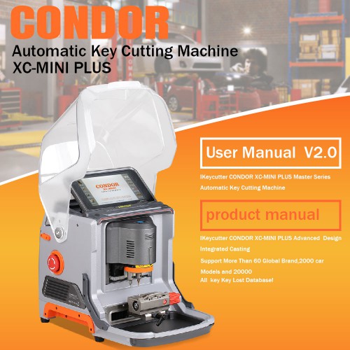 Xhorse Condor XC-Mini Plus(Condor XC-MINI II) Key Cutting Machine with 3 Years Warranty