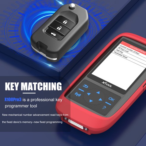 Xtool X100 Pro3 Key Programmer with 7 Special Reset Service Functions Free Update Online Lifetime