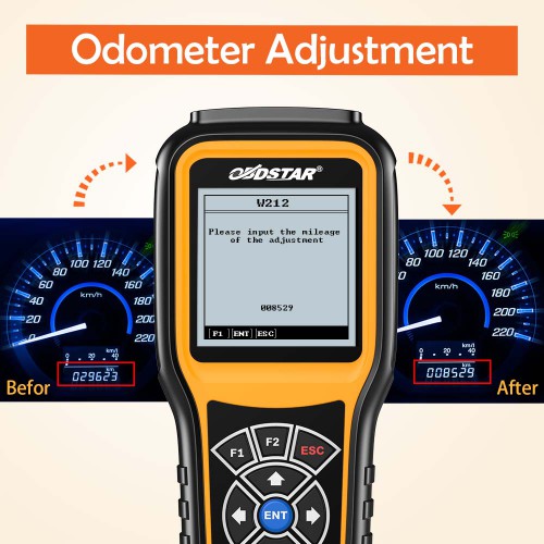 OBDSTAR X300M OBD2 Odometer Adjustment Tool Newly Add Benz MQB Fiat Volvo Model