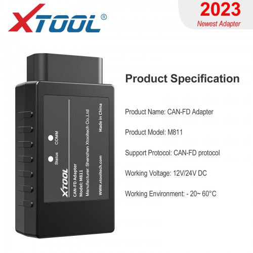 Xtool CAN-FD Adapter for GM 2020-2022 Support CANFD Protocol