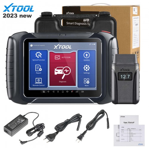 [UK Ship]XTOOL D8 BT OBDII Automotive Full System Diagnostic Tool ECU Coding Code Reader Scanner CAN FD 38+ Service Functions Active Test