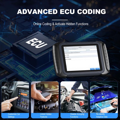 [UK Ship]XTOOL D8 BT OBDII Automotive Full System Diagnostic Tool ECU Coding Code Reader Scanner CAN FD 38+ Service Functions Active Test