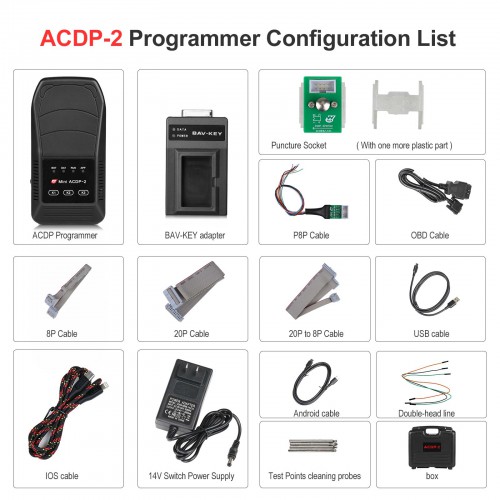 Yanhua ACDP-2 JLR KVM Package with Module 9 and License for Landrover Jaguar 2011-2019 Add Key & All Key Lost Duplicate Key