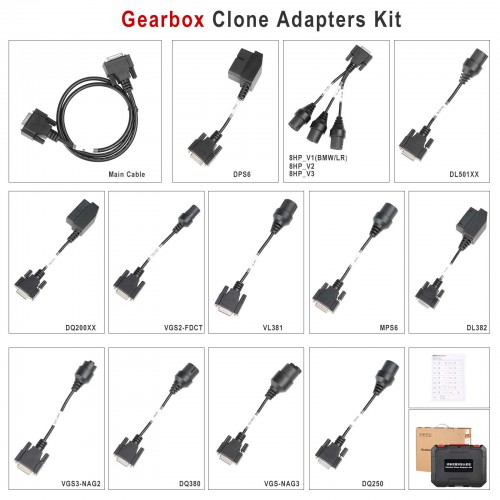 Launch X431 ECU Module Gearbox Clone Adapter Kit for Launch ECU Programmer and X-Prog3