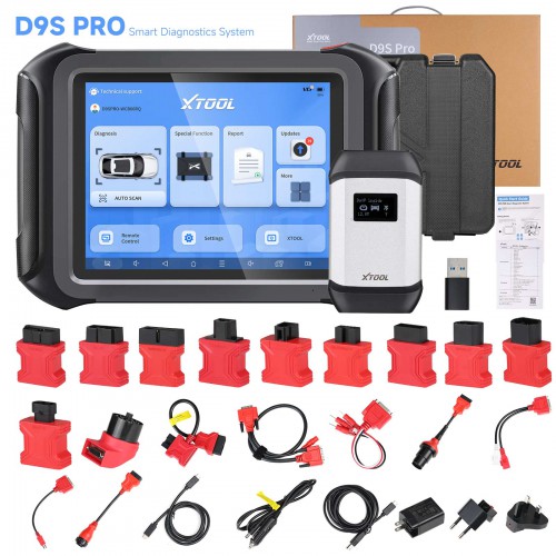 XTOOL D9SPro D9S Pro Full System Diagnostic Tool ECU Coding Professional Key Programming Active Test Auto Scanner 42 Services CAN FD DoIP