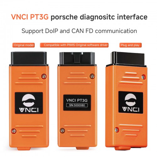 VNCI PT3G Porsche Diagnostic Programming Interface Support Doip CAN FD Compatible with PIWIS Software Plug and Play