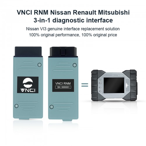 [In Stock]VNCI RNM Nissan Renault Mitsubishi 3-in-1 Diagnostic Tool Compatible with Original Software Replacement of Nissan VI3