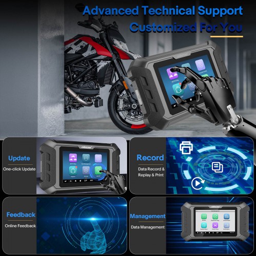 OBDSTAR iScan Ducati Motorcycle Diagnostic Scanner & Key Programmer Support Multi-languages Service Light Reset Up to 2023 Model
