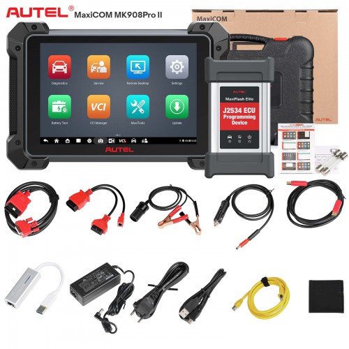2024 Autel MaxiCOM MK908 PRO II(MK908P II/MS908S Pro II) Android 10 Diagnostic J2534 Programming Tool with 38+ Service Reset & AutoScan 2.0 Function