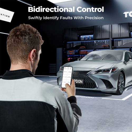 TOPDON TopScan Pro Mid-level Diagnostic Tool 13 Reset Functions I/M Readiness, Injector Coding, Tire Pressure Reset, Sunroof Initialization
