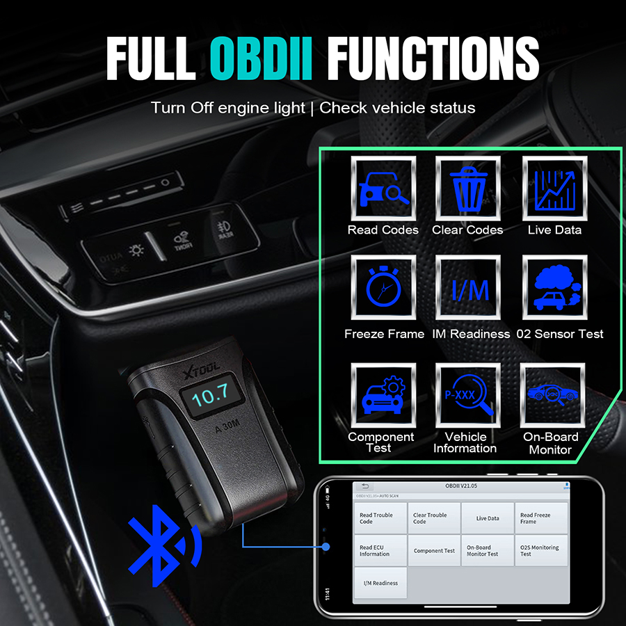 xtool-a30m-full-obdii-function