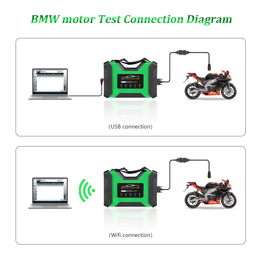 super-icom-pro-n3+-motorcycle-connection