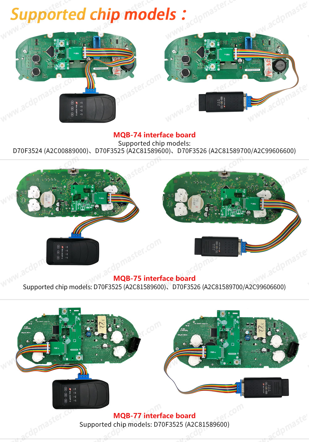 acdp-mqb48-immo-module33-mqb74-interface-board-connection