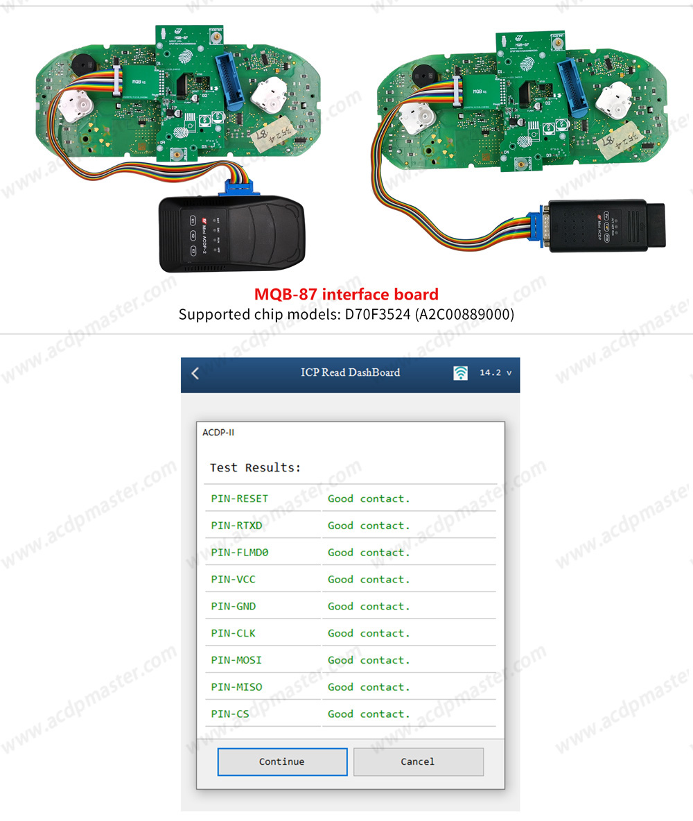 acdp-mqb48-immo-module33-mqb87-interface-board-connection