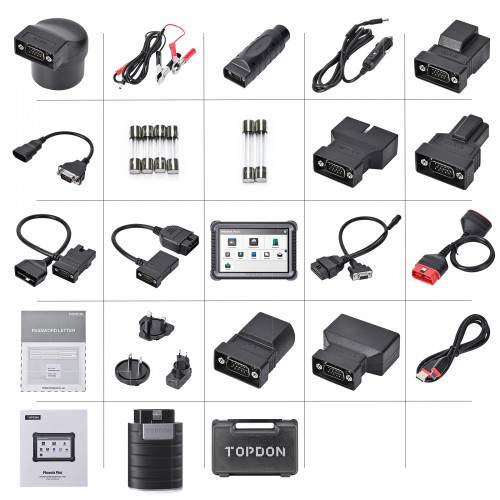 TOPDON Phoenix Plus Integrated Diagnostic Tool Support Bi-Directional Control, 41 Maintenance Services, Online ECU Coding, Topology Mapping