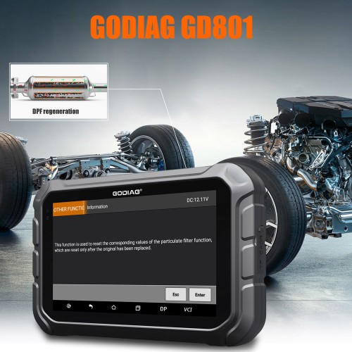 GODIAG GD801 Key Master DP Plus Full Version IMMO Key Programming+Mileage Correction+Special Functions pk OBDSTAR X300 DP