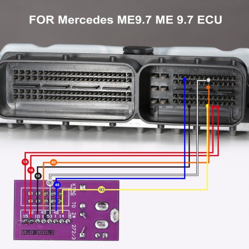 Mercedes ME9.7 ME 9.7 ECU ECM Engine Computer Programming Cloning Unlocking Compatible with All Series of 237 Engine 4.6L 4633CC V8/5.5L5641CC V8