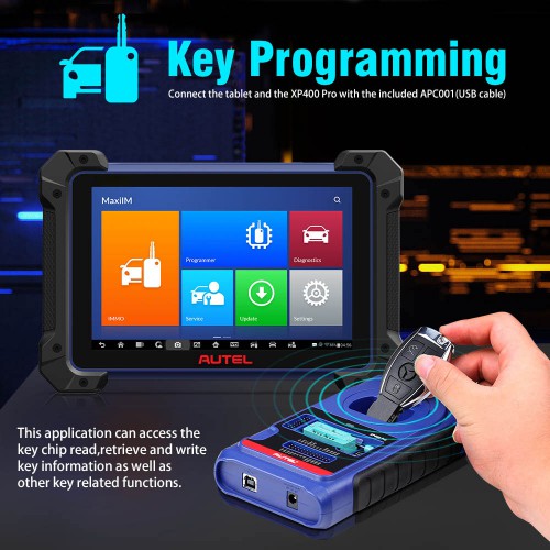 Autel MaxiIM IM608 Pro Car Key Programming Tool with XP400 Pro and J2534 ECU Reprogrammer