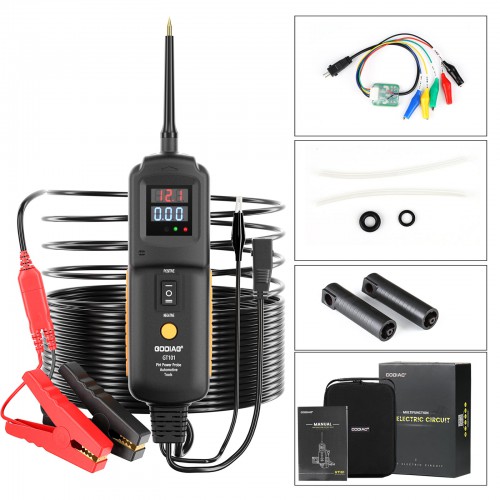 GODIAG GT101 PIRT Power Probe+  Power Line Fault Finding+Fuel Injector Cleaning and Testing+ Current Detection+Relay Testing