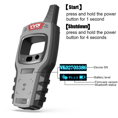 VVDI Mini Key Tool Remote Key Programmer Global Version Multi-Language Support IOS and Android