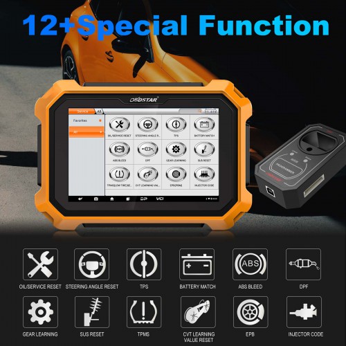 OBDSTAR X300 DP Plus Key Master C Package Full Version Key Programming Odometer Correction Tool with Free Key Sim NISSAN-40 BCM Cable FCA 12+8 Adapter