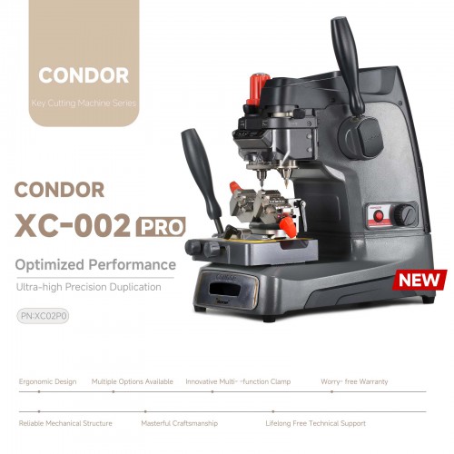 2024 Original Xhorse Condor XC002 XC-002 Pro Ikeycutter Mechanical Key Cutting Machine Three Years Warranty