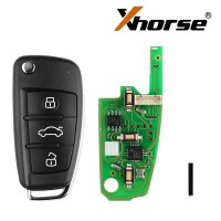 [EU Ship]XHORSE XKA600EN X003 Audi A6L Q7 Style Universal Remote Key 3 Buttons X003 for VVDI Key Tool 5pcs/lot Get 25 Bonus Points for Each Key