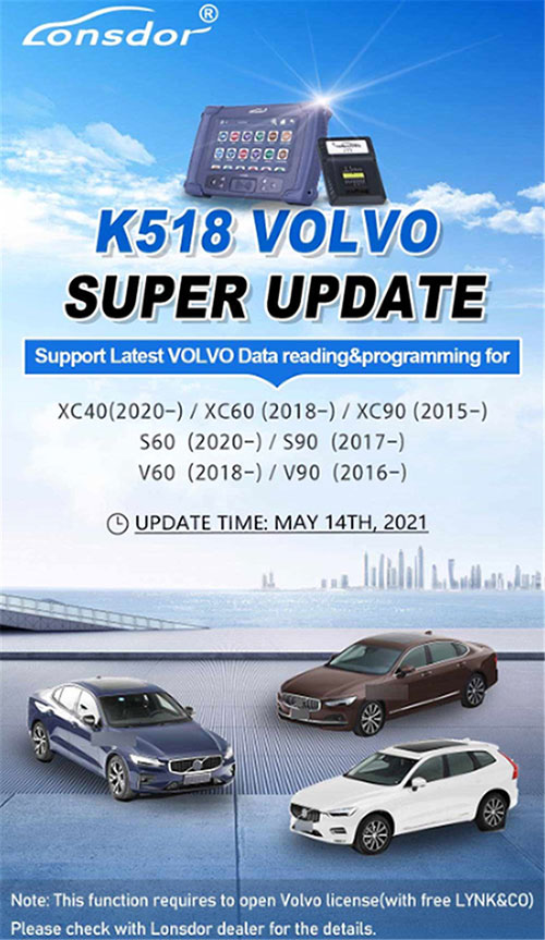 k518 volvo update