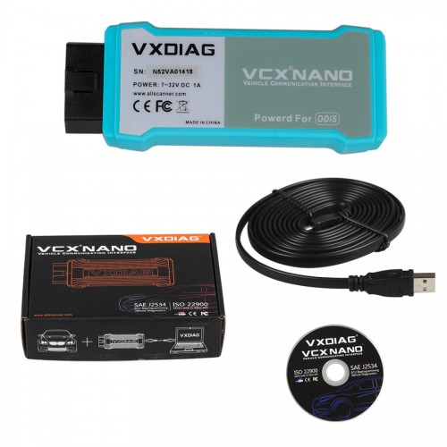 WIFI Version VXDIAG VCX NANO for VW/AUDI Support UDS J2534  Protocol Online ECU programming