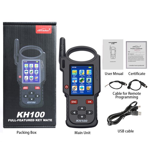 Lonsdor KH100 Remote Maker Key Programmer Generate Chip/Simulate Chip/Identify Copy/Remote Frequency Support ID48 Chip Copy