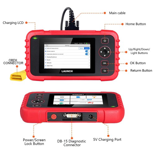 [EU/UK Ship]Launch CRP123X OBD2 Scanner 4 Systems Diagnostic Tool Support FCA,SAS/Throttle Reset,ABS SRS Transmission,Auto VIN,Lifetime Free Update