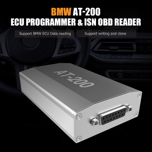 V1.8.5 BMW AT200 AT-200 Full Version ECU Programmer & ISN OBD Reader All License Activated for Free