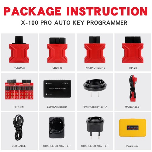 XTOOL X100 Pro2 OBD2 Auto Key Programmer with EEPROM Adapter Free Update Online