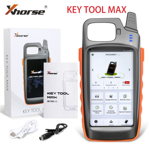 [Clearance Sales][EU/UK Ship]V1.2.5 Xhorse VVDI Key Tool Max Remote Programmer and Chip Generator with 96bit 48 Function and 1 Free Renew Cable