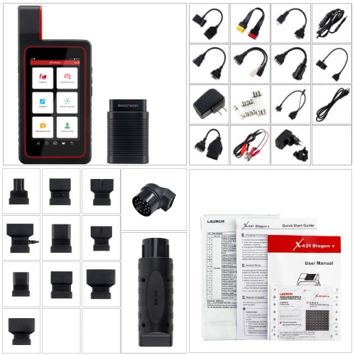 Launch X431 DIAGUN V Bi-Directional Full System Scan Tool with 20 Service Functions Two Years Free Update