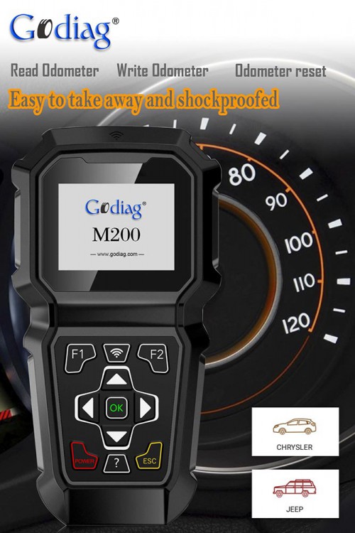 Godiag M200 Chrysler/Jeep Hand-held OBDII Odometer Adjustment Professional Tool