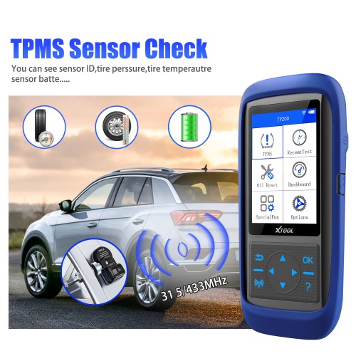 Xtool TP150 Tire Pressure Monitoring System OBD2 TPMS Diagnostic Scanner Tool TPMS Program 15&433 MHZ Sensor