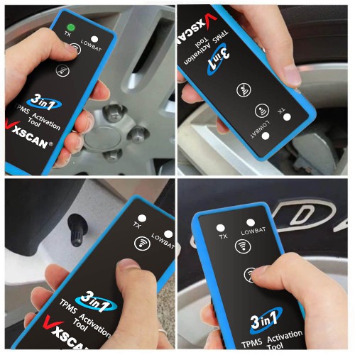 VXSCAN 3 in 1 Tire Pressure TPMS Activation Tool for Toyota/GM/Ford