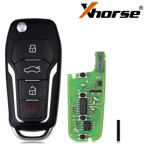 XHORSE XEFO01EN Super Remote Key Ford Style Flip 4 Buttons Built-in Super Chip English Version 5pcs/lot Get 40 Points Each Key