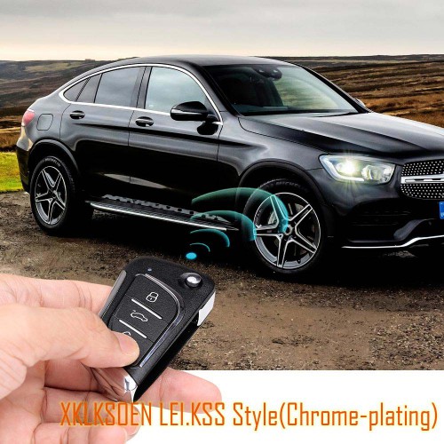 XHORSE XKLKS0EN Lexus Style Wired Remote Key 3 Buttons(Chrome-plating) English 5pcs/lot Get 25 Bonus Points for Each Key