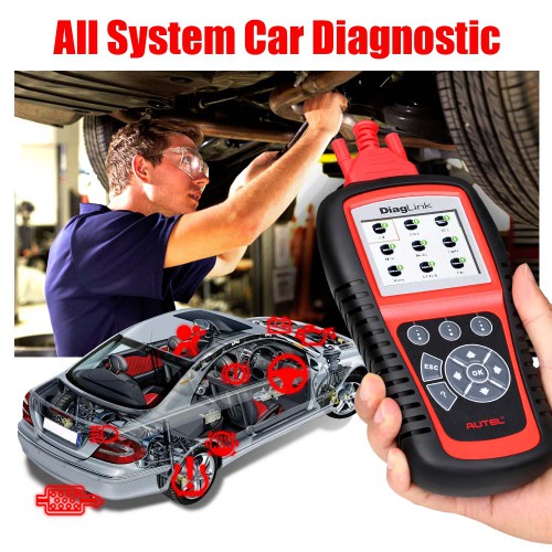 Autel Diaglink OBD2 Scanner (DIY Version of MD802) All System Car Diagnostic Tool