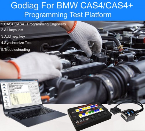 [EU/UK Ship]Godiag GT100 OBD II Break Out Box plus BMW CAS4&CAS4+ Test Platform Support All Key Lost