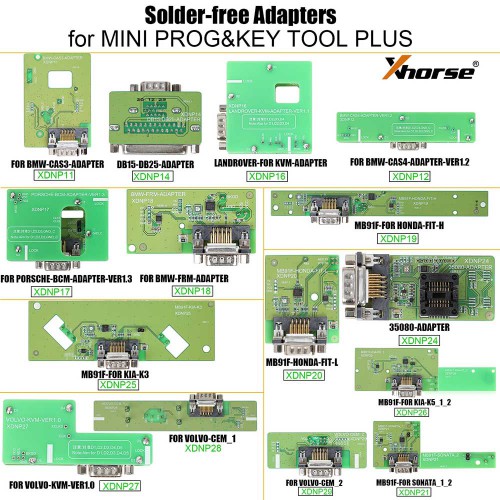 Xhorse VVDI Mini Prog plus Solder-free Adapters Solder-less Chip Programmer