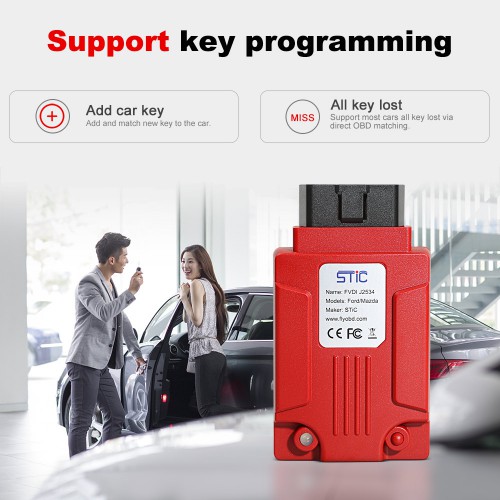 [EU/UK Ship]FLY SVCI J2534 Diagnostic Interface Supports SAE J1850 Module Programming Update Online Better than VCM2