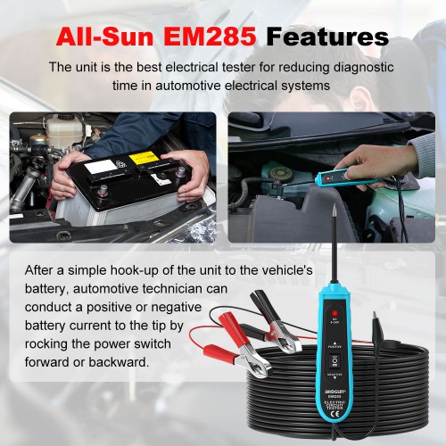 [UK/EU Ship]All-Sun EM285 Power Probe Car Electric Circuit Tester Automotive Tools 6-24V DC