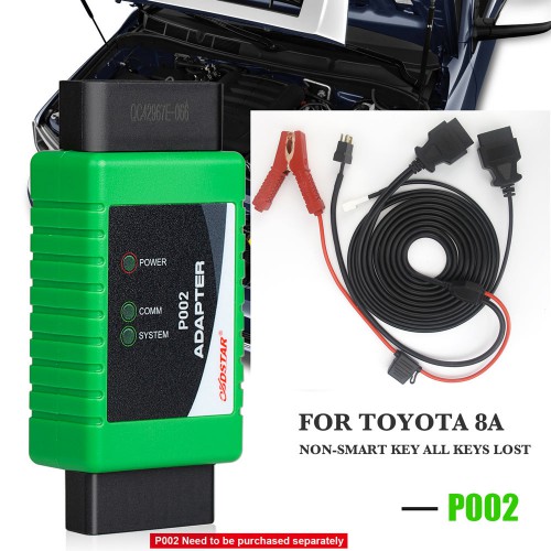 OBDSTAR Toyota-1 + Toyota-2 + 8A  All Keys Lost Adapter for X300 DP Plus/X300 Pro4
