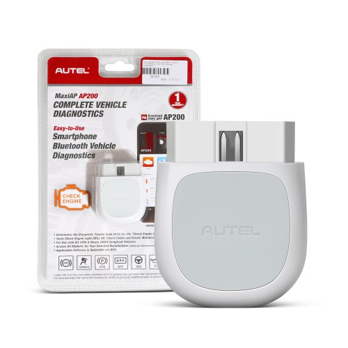[No Tax]2022 New Autel MaxiAP AP200 Obd2 Bluetooth Full System Scanner with 25 Service Functions for ios & Android